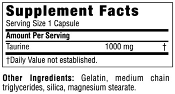 Состав Mega Taurine Caps Состав Mega Taurine Caps