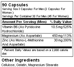 Состав ZMA от Ultimate Nutrition Состав ZMA от Ultimate Nutrition