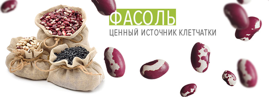 Фасоль – ценный источник клетчатки