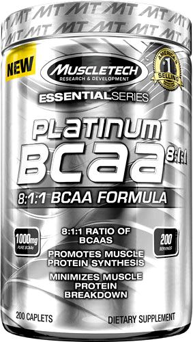 BCAA аминокислоты MuscleTech Platinum BCAA 8:1:1 Essential Series