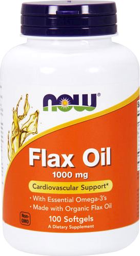 Омега-3 NOW Flax Oil 1000mg