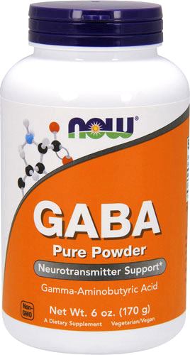 Гамма-аминомасляная кислота NOW GABA Pure Powder