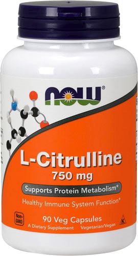 Аминокислота цитруллин NOW L-Citrulline 750mg