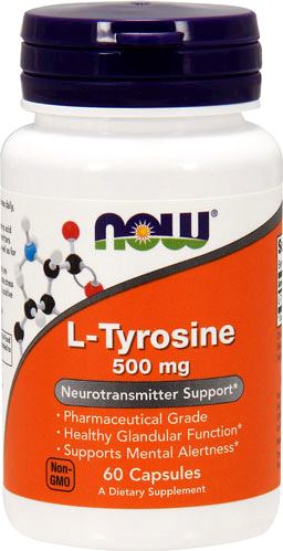 Тирозин NOW L-Tyrosine 500mg 60 caps