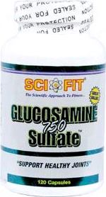 Глюкозамин хондроитин Sci Fit Glucosamine Sulfate 750mg 60 caps