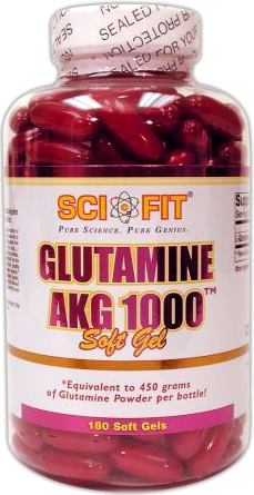 Глютамин Sci Fit Glutamine AKG 1000 180 soft gels