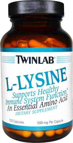 Лизин Twinlab L-Lysine 500mg