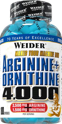 Аминокислоты аргинин и орнитин Weider Arginine + Ornithine 4000