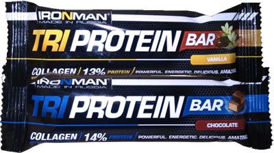 Протеиновый батончик TRI Protein Bar от IronMan