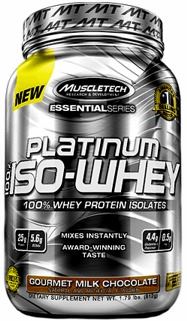 Изолят Platinum 100% ISO-Whey Essential Series от Muscle Tech