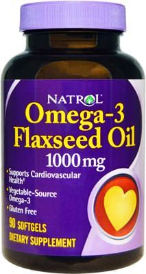 Льняное масло Omega-3 Flaxseed Oil от Natrol