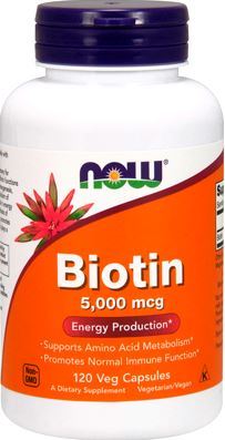 Биотин NOW Biotin 5000mcg