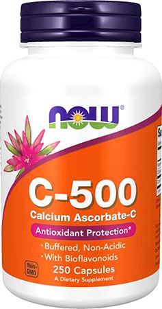 Витамин Ц C-500 Calcium Ascorbate-C от NOW