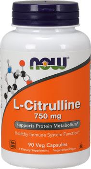 Цитруллин NOW L-Citrulline 750mg