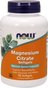Магний Magnesium Citrate Softgels от NOW