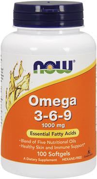 Жирные кислоты Omega 3-6-9 1000mg от NOW