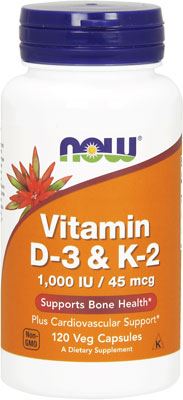 Витамины NOW Vitamin D-3 + K-2 1000IU 45mcg