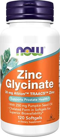 NOW Zinc Glycinate 30 мг