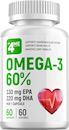 Жирные кислоты 4Me Nutrition Omega 3 60