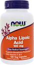 NOW Alpha Lipoic Acid 100мг
