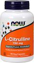 Аминокислота цитруллин NOW L-Citrulline 750mg