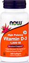 Витамин Д3 NOW Vitamin D-3 1000IU 360 капсул