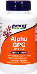 Холин NOW Alpha GPC 300mg