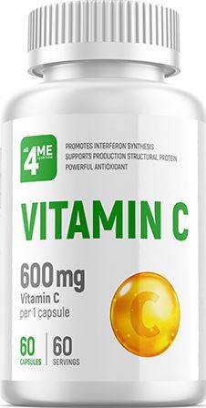 4Me Nutrition Vitamin C 600 мг 60 капс