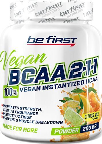 Аминокислоты Be First BCAA 2-1-1 Vegan Instantized Powder