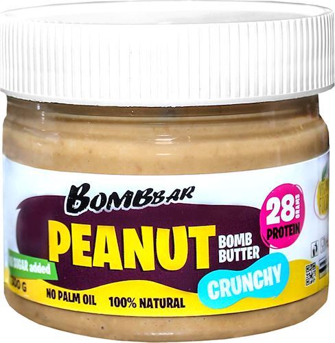 BombBar Peanut Bomb Butter Crunchy — купить арахисовую пасту недорого в Москве