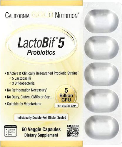 Пробиотики California Gold Nutrition LactoBif 5 Probiotics 5 Billion CFU