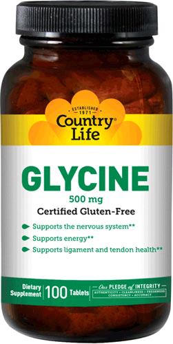 Глицин Country Life Biochem Glycine 500mg