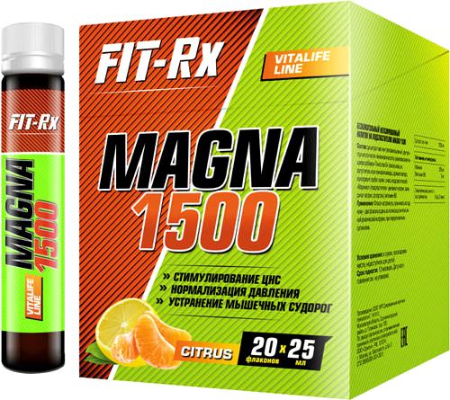 Магний с витамином Б6 FIT-Rx Magna 1500