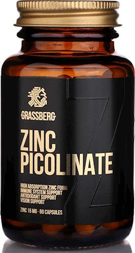 Пиколинат цинка Grassberg Zinc Picolinate 15 мг