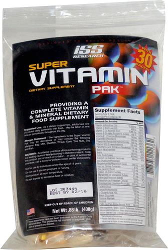 Витамины и минералы ISS Super Vitamin Pak