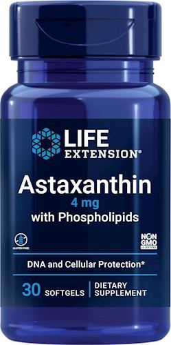 Астаксантин Life Extension Astaxanthin with Phospholipids 4 мг