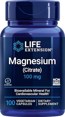 Цитрат магния Life Extension Magnesium Citrate 100 мг