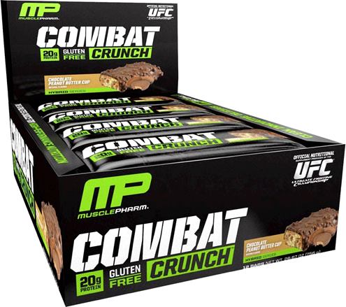 Протеиновые батончики MusclePharm Combat Crunch Bar