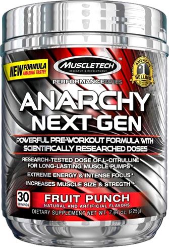 Предтренировочный комплекс MuscleTech Anarchy Next Gen Performance Series
