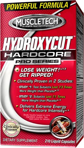 Жиросжигатели MuscleTech Hydroxycut Hardcore Pro Series