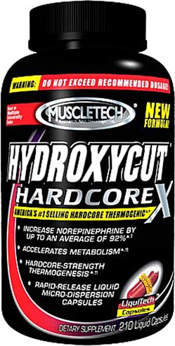Жиросжигатели MuscleTech Hydroxycut Hardcore X