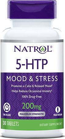 Триптофан Natrol 5-HTP Time Release 200 мг 30 таб