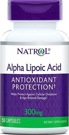 Альфа-липоевая кислота Natrol Alpha Lipoic Acid 300мг