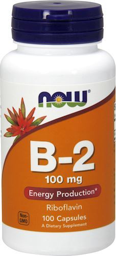 Витамины NOW B-2 100 мг 100 капс