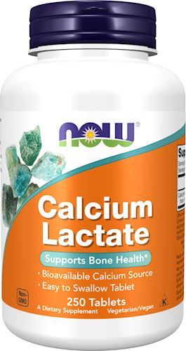 Кальций NOW Calcium Lactate 250 таб