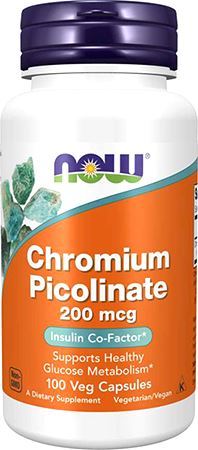 Пиколинат хрома NOW Chromium Picolinate 200 мкг