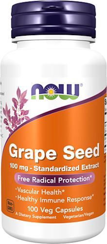 Экстракт виноградных косточек NOW Grape Seed 100 мг