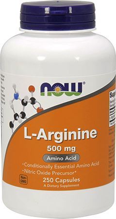 Аргинин NOW L-Arginine 500 мг 250 капс