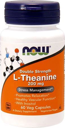 Теанин NOW L-Theanine 200 мг 60 капс
