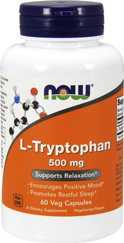 Аминокислота триптофан NOW L-Tryptophan 500mg
